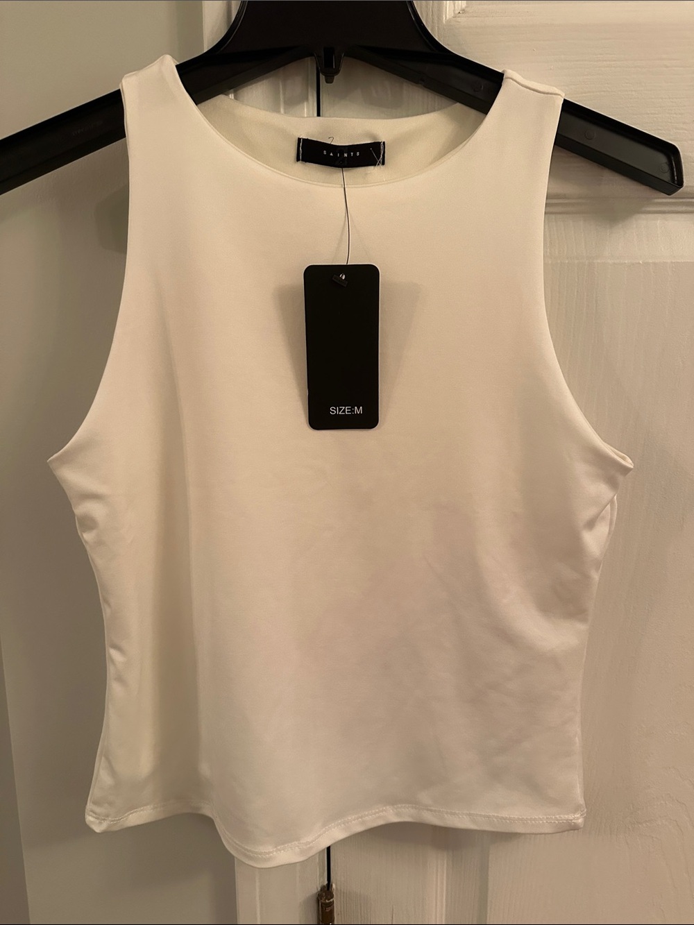 Tank Top- White- Lined and great for Layering! NWT!